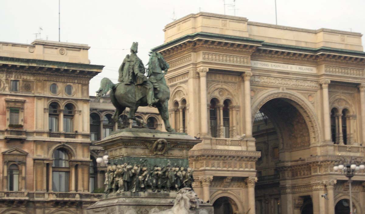 Milan'da Galleria Vittorio Emmanuele